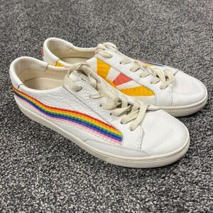 Women's Soludos Original Ibiza Rainbow Wave Sneakers Size 8.5‎